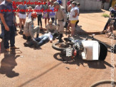 Maracaju: Motoboy menor de idade colidi com caminhão baú na Vila Juquita