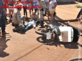 Maracaju: Motoboy menor de idade colidi com caminhão baú na Vila Juquita