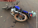 Acidente na Av. Marechal Floriano Peixoto envolve Strada e motocicleta (assista)