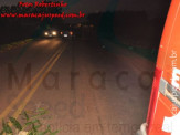 Maracaju: Trator abandonado em meio a pista da MS-162 ocasiona acidente de colisão