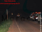 Maracaju: Trator abandonado em meio a pista da MS-162 ocasiona acidente de colisão