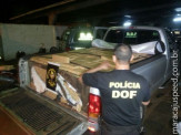 DOF prende dois traficantes com 1,7 toneladas de maconha em veículo F250 roubada no Paraná, na região de Amambai