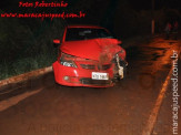 Maracaju: Colisão frontal de veículos na Avenida Marechal Deodoro, destrói veículos