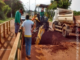 Maracaju: Ponte sobre o córrego Montalvão na Avenida Marechal Deodoro está sob manutenção e está interditada