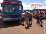 Maracaju: Colisão entre motocicleta e ônibus deixa vítima com fratura de fêmur