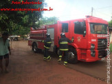 Maracaju: Bombeiros atendem ocorrência de incêndio em residência na Vila Moreninha