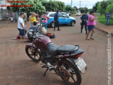 Maracaju: Adolescente conduzindo veículo se envolve em colisão com motociclista na Vila Prateada