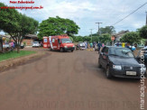 Maracaju: Adolescente conduzindo veículo se envolve em colisão com motociclista na Vila Prateada
