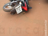 Maracaju: Colisão entre veículo e motociclista próximo ao Restarurante Mestre Cuca