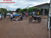 Maracaju: Adolescente conduzindo veículo se envolve em colisão com motociclista na Vila Prateada