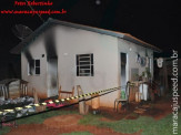Homem ateia fogo em residência no Conjunto Olídia, revoltado com fim de relacionamento amoroso e é preso em flagrante pela PM