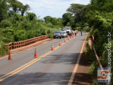 Interdição da BR-267 sob a Ponte do Rio Brilhante, que liga Maracaju a cidade de Rio Brilhante