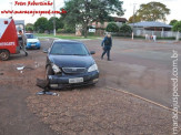 Colisão entre veículos em cruzamento na região central de Maracaju