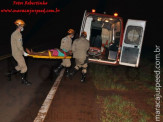 Maracaju: Bombeiros são acionados para atender ocorrência de atropelamento na BR-267 envolvendo carreta e ciclista