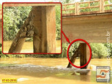 Interdição da BR-267 sob a Ponte do Rio Brilhante, que liga Maracaju a cidade de Rio Brilhante