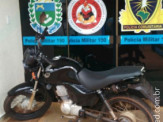 Maracaju: Homem é preso em flagrante pela PM por receptação de motocicleta furtada