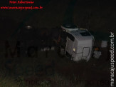 Maracaju: Bombeiros atendem ocorrência de capotamento de carreta na BR-267