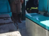 Ambulância de pronto socorro de Maracaju pega fogo em pátio de estacionamento
