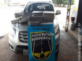 PRE Base de Amandina e Nova Andradina com apoio da Polícia Militar, Força Tática 8º BPM e PMA de Bataiporã apreendem 61 kg de maconha na MS-276, após condutor/autor ter furado o bloqueio policial