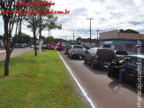 Maracaju: Colisão entre veículo e motocicleta, deixa motociclista com possível fratura de ombro
