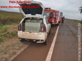 Maracaju: Corpo de Bombeiros é acionado para atender ocorrência de capotamento na BR-267 e com o apoio da Polícia Militar apreendem grande volume de mercadorias contrabandeadas