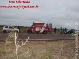 Maracaju: Corpo de Bombeiros é acionado para atender ocorrência de capotamento na BR-267 e com o apoio da Polícia Militar apreendem grande volume de mercadorias contrabandeadas