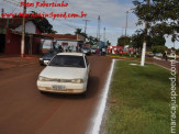 Maracaju: Colisão entre veículo e motocicleta, deixa motociclista com possível fratura de ombro