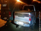 DOF recupera caminhonete tomada em assalto próximo ao assentamento Santa Rosa em Itaquiraí