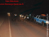 Maracaju: Bombeiros atendem ocorrência de colisão de veículo e caminhão na MS-162