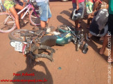 Maracaju: Colisão entre carro e moto na vila Juquita deixa motociclista com fratura grave