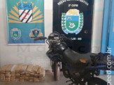 PM de Maracaju apreende 61 kg de Maconha que era transportada por motociclista traficante