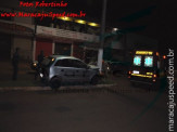 Maracaju: Condutor perde controle de veículo e abraça poste na Av. Marechal Deodoro da Fonseca