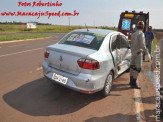Maracaju: Colisão entre veículos na BR-267 próximo à entrada do minianel rodoviário