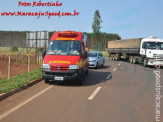 Maracaju: Colisão entre veículos na BR-267 próximo à entrada do minianel rodoviário