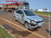 Maracaju: Colisão entre veículos na BR-267 próximo à entrada do minianel rodoviário