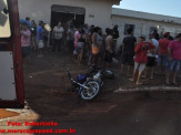 Maracaju: Colisão entre motocicleta e caminhonete deixa vítima com perna gravemente fraturada