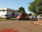 Maracaju: Colisão entre motocicleta e caminhonete deixa vítima com perna gravemente fraturada