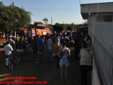 Maracaju: Colisão entre motocicleta e caminhonete deixa vítima com perna gravemente fraturada