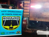BOP PRE de Ponta Porã realiza apreensão de aproximadamente 60 pneus de veículo automotor