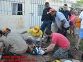 Maracaju: Colisão entre motocicleta e caminhonete deixa vítima com perna gravemente fraturada