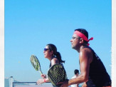 Dupla sul-mato-grossense disputa torneio de Beach Tennis em Porto Alegre