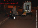Maracaju: Jovem conduzindo motocicleta colide com rotatória e sofre traumatismo craniano na Vila Juquita
