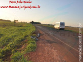 Maracaju: Colisão frontal entre veículo e ônibus de turistas na MS-162 próximo ao aterro sanitário resulta em uma vítima fatal