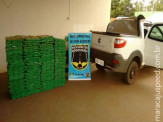 Maracaju: PRE BOP Vista Alegre apreende mais de 600 kg de maconha em pick-up strada