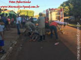 Maracaju: Coletador de material reciclável “Maia” se envolve acidente com veículo na Vila Juquita