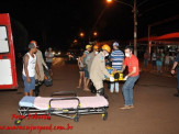 Maracaju: Colisão na Rua 11 de Junho deixa condutor de motocicleta com perna fraturada