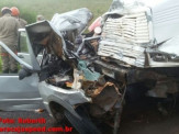 Maracaju/Matéria Completa: Colisão frontal entre caminhão e Fiat Uno deixa 4 vítimas fatais na MS-162