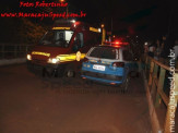 Maracaju: Motociclista colidi com guarda rei da ponte na Av. Marechal Deodoro e se arrasta para acostamento para não ser atropelado
