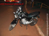 Maracaju: Motociclista colidi com guarda rei da ponte na Av. Marechal Deodoro e se arrasta para acostamento para não ser atropelado