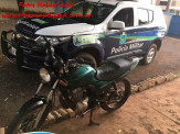 Maracaju: Motociclista empreende fuga ao avistar viatura policial, é perseguido e sofre queda
